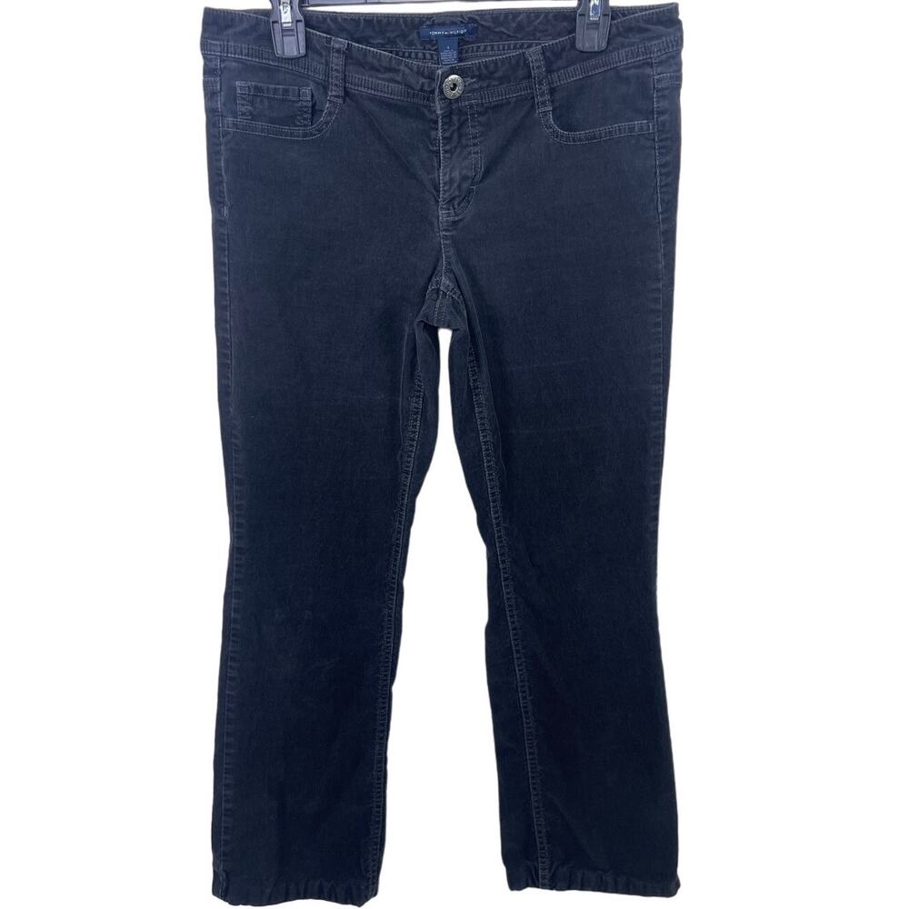Women's Size 6 Tommy Hilfiger Black Corduroy Pants